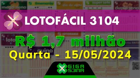 lotofácil giga sena 3104 - loterias caixa uol